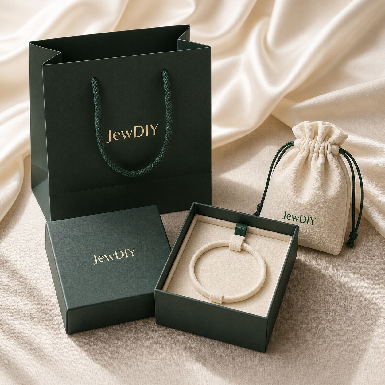 JewDIY personalized bracelet gift packaging